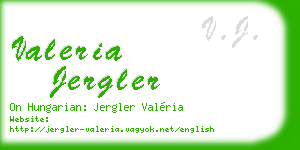 valeria jergler business card